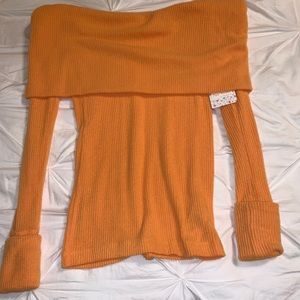 Small Free People new off shoulder sweater shirt